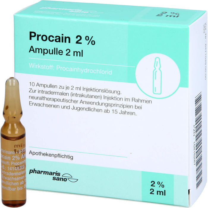 Procain Psano Amp 2%2ml, 10X2 ml ILO