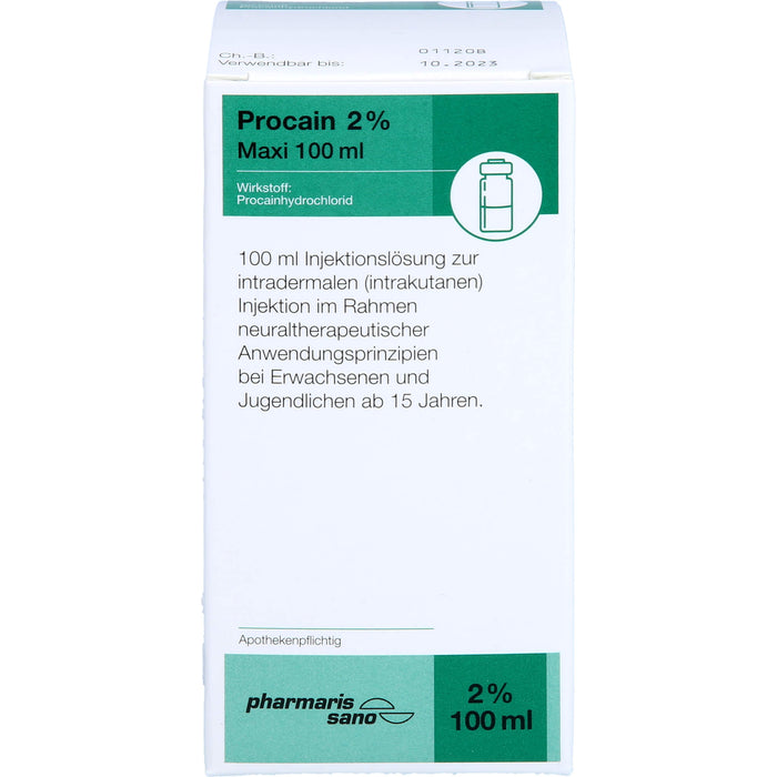 Procain pharmarissano Maxi 2 % 100 ml, 100 ml Solution