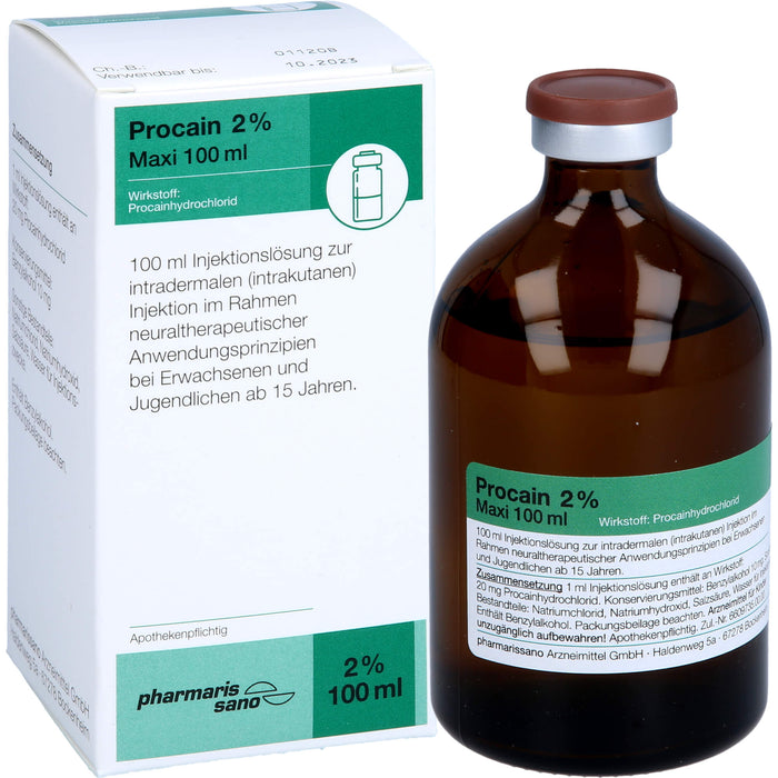 Procain pharmarissano Maxi 2 % 100 ml, 100 ml Solution