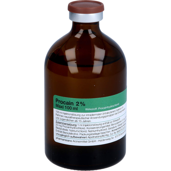 Procain pharmarissano Maxi 2 % 100 ml, 100 ml Solution