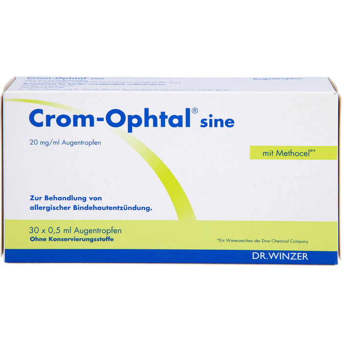 Crom-Ophtal sine, 20 mg/ml Augentropfen, 30X0.5 ml ATR