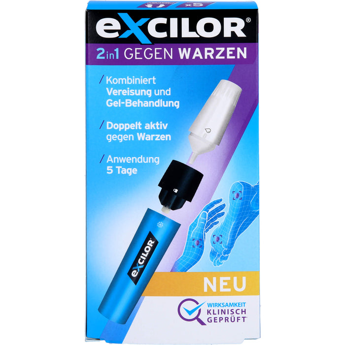 Excilor 2in1 gegen Warzen kombiniert Vereisung und Gel-Behandlung, 1 pcs. Pen