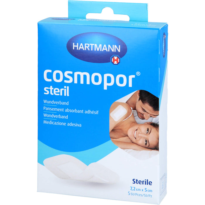 HARTMANN Cosmopor steril Wundverband 7,2 cm x 5 cm OTC, 5 pcs. dressing