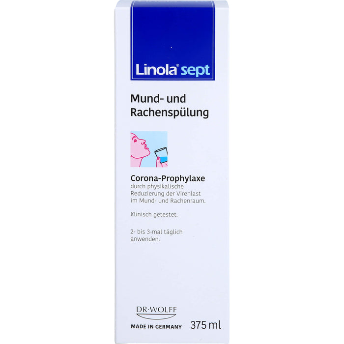 Linola sept Mund- und Rachenspülung, 375 ml Lösung