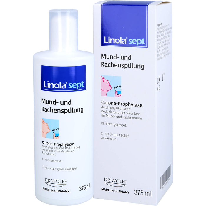 Linola sept Mund- und Rachenspülung, 375 ml Lösung