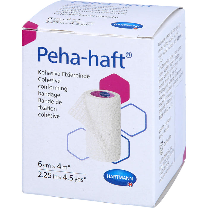 Peha Haft Fixierbinde latexfrei 6 cm x 4 m OTC, 1 St. Binde