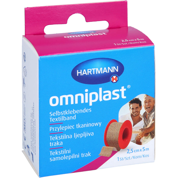 Omniplast 2,5 cm x 5 m OTC, 1 St PFL