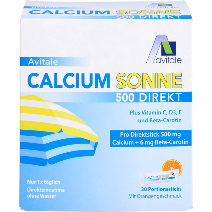 Calcium Sonne 500 Granulat mit Orangengeschmack, 30 pcs. Sticks