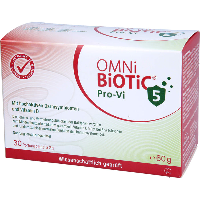 OMNi-BiOTiC ProVi-5 Pulver mit hochaktiven Darmsymbionten und Vitamin D, 30 pc Sachets