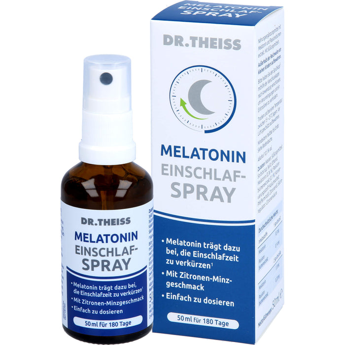 DR. THEISS Melatonin Einschlaf-Spray zur Verkürzung der Einschlafzeit, 50 ml Lösung