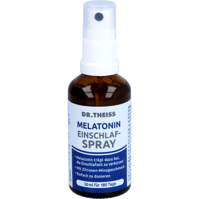 DR. THEISS Melatonin Einschlaf-Spray zur Verkürzung der Einschlafzeit, 50 ml Solution