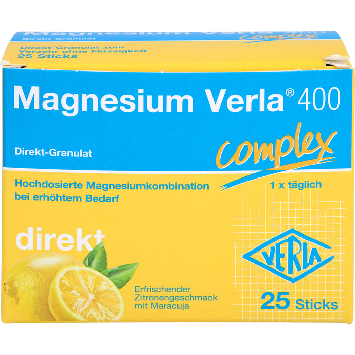 Magnesium Verla 400 Direkt-Granulat, 25 pcs. Sachets