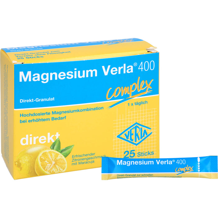 Magnesium Verla 400 Direkt-Granulat, 25 pc Sachets