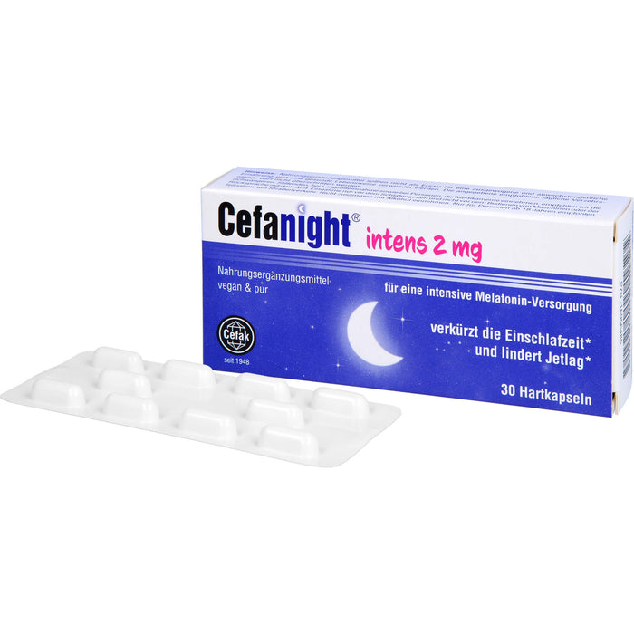 Cefanight intens 2 mg Tabletten verkürzt die Einschlafzeit und lindert Jetlag, 30 St. Tabletten