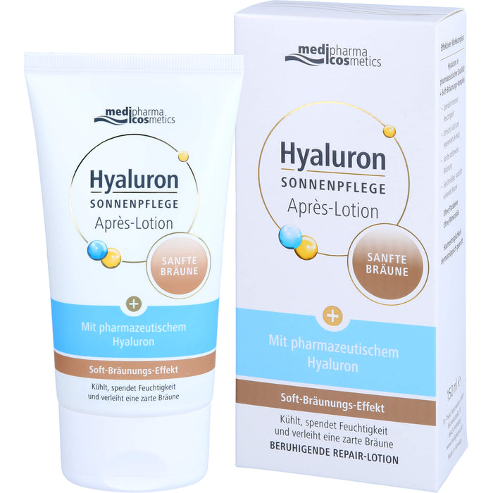 medipharma comestics Hyaluron Sonnenpflege Apres-Lotion sanfte Bräune, 150 ml Lösung