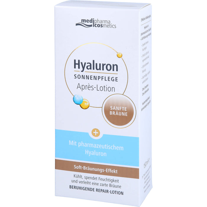 medipharma comestics Hyaluron Sonnenpflege Apres-Lotion sanfte Bräune, 150 ml Solution