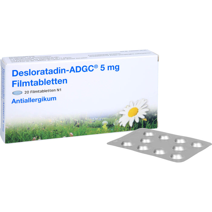 DESLORATADIN ADGC 5 mg Filmtabletten, 20 St. Tabletten