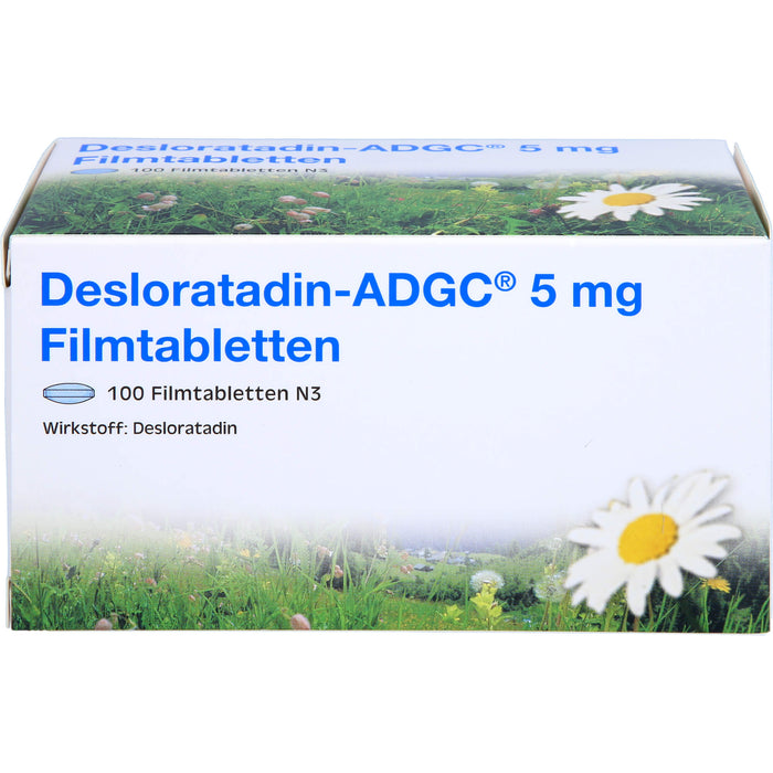 Desloratadin ADGC 5 mg Filmtabletten Antiallergikum, 100 St. Tabletten