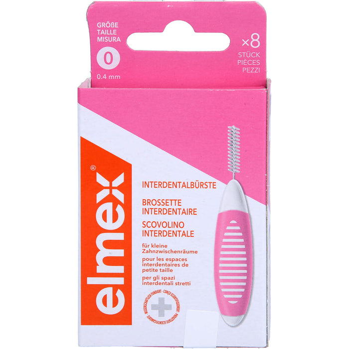 elmex Interdentalbürste rosa ISO Größe 0 0,4mm, 8 St ZBU