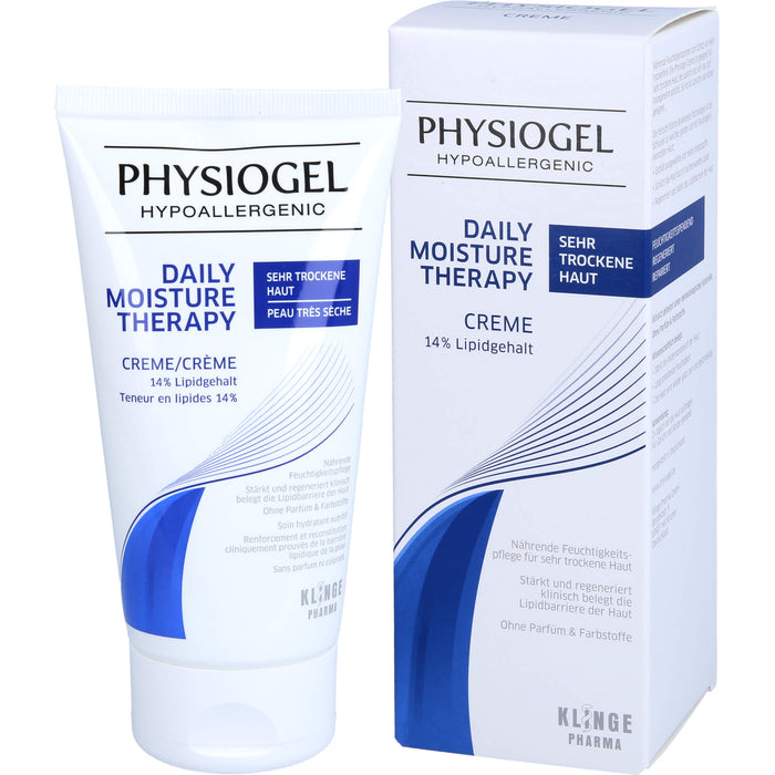 PHYSIOGEL Daily Moisture Therapy Creme für sehr trockene Haut, 150 ml Cream