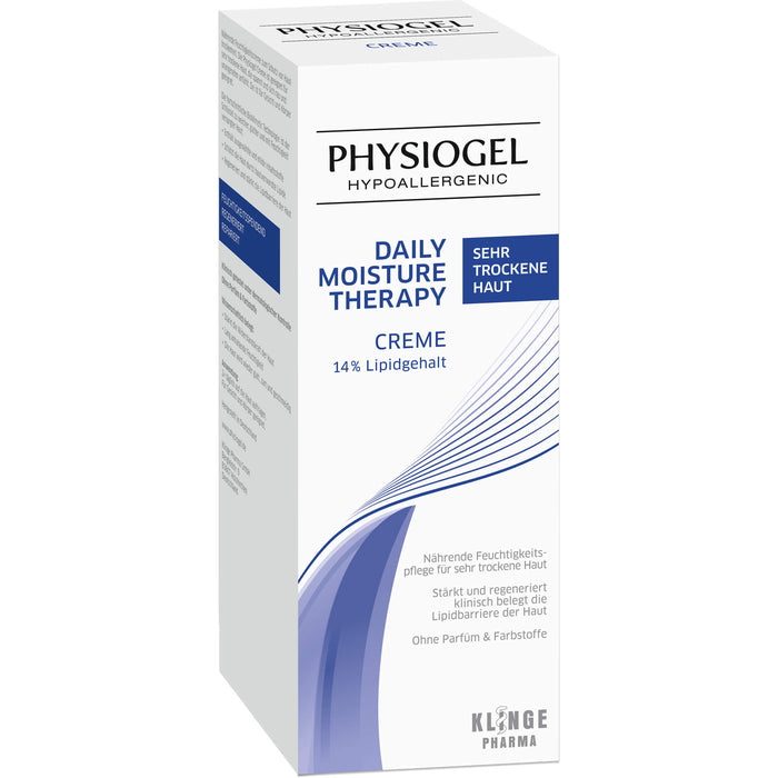 PHYSIOGEL Daily Moisture Therapy Creme für sehr trockene Haut, 150 ml Creme