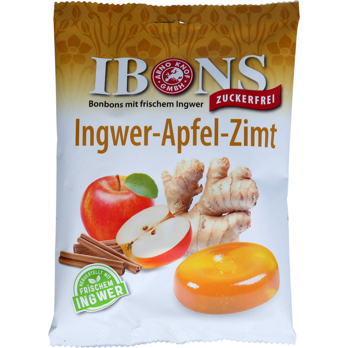 IBONS Ingwer Apfel Zimt oZ Tüte Lutschbonbons, 75 g BON