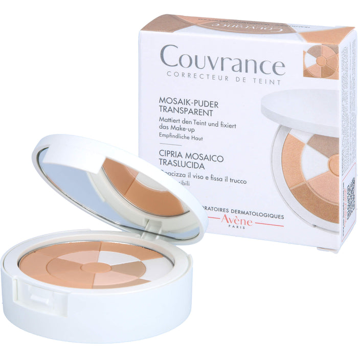 Avène Couvrance Mosaik-Puder TRANSPARENT m. Schwäm, 10 g Puder