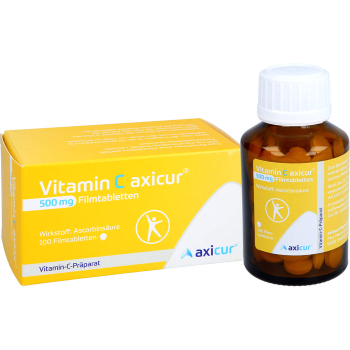 Vitamin C axicur 500 mg Filmtabletten, 100 St FTA