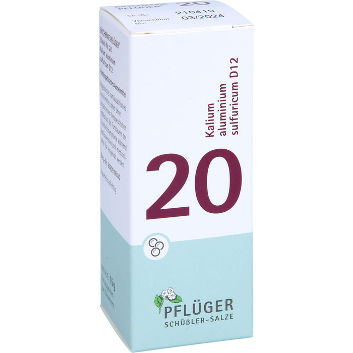 Biochemie Nr.20 Kalium aluminium sulf. D12 Pflüger Globuli, 15 g GLO