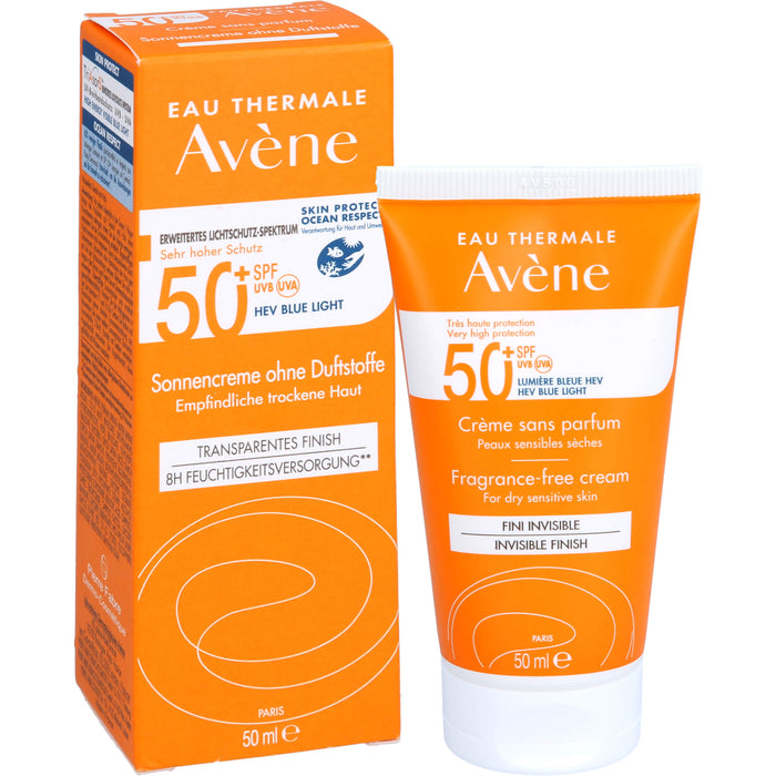 AVENE Sonnenfluid ohne Duftstoffe 50+, 50 ml CRE