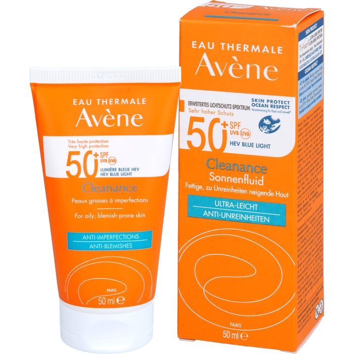 AVENE Cleanance Sonnenfluid 50+, 50 ml EMU