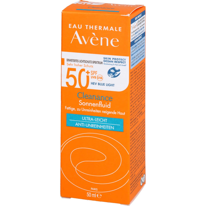 Avène Cleanance Sonnenfluid 50+, 50 ml EMU