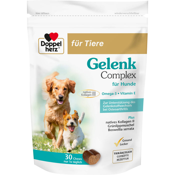 Doppelherz Gelenk Complex für Hunde Chews, 30 pc Chew