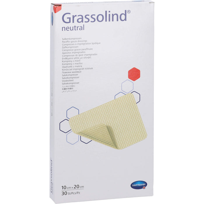 GRASSOLIND Salbenkompressen steril 10X20CM, 30 St KOM