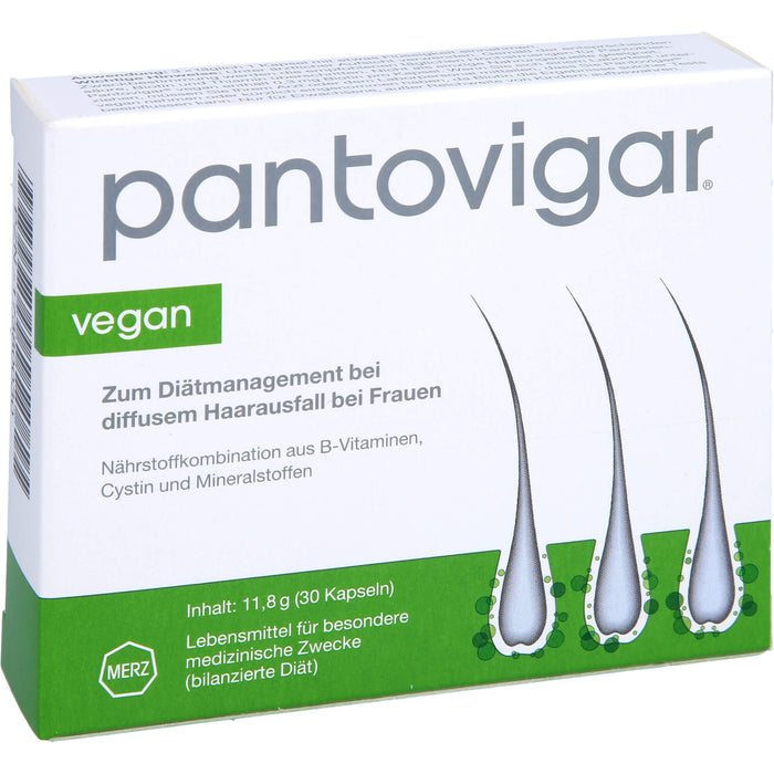 Pantovigar vegan Kapseln bei diffusem Haarausfall bei Frauen, 30 St. Kapseln