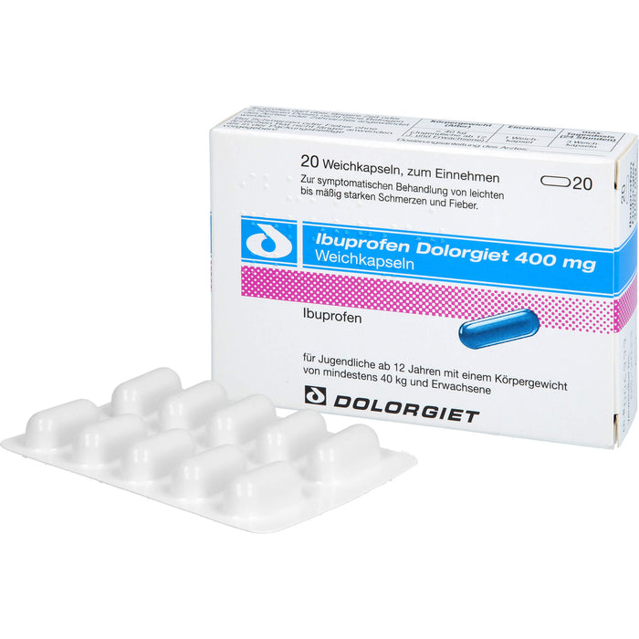 Ibuprofen Dolorgiet 400 mg Weichkapseln, 20 St WKA