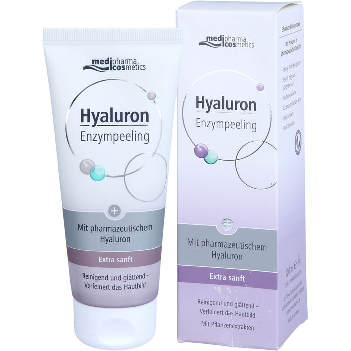 medipharma cosmetics Hyaluron Enzympeeling reinigend und glättend, 100 ml Crème