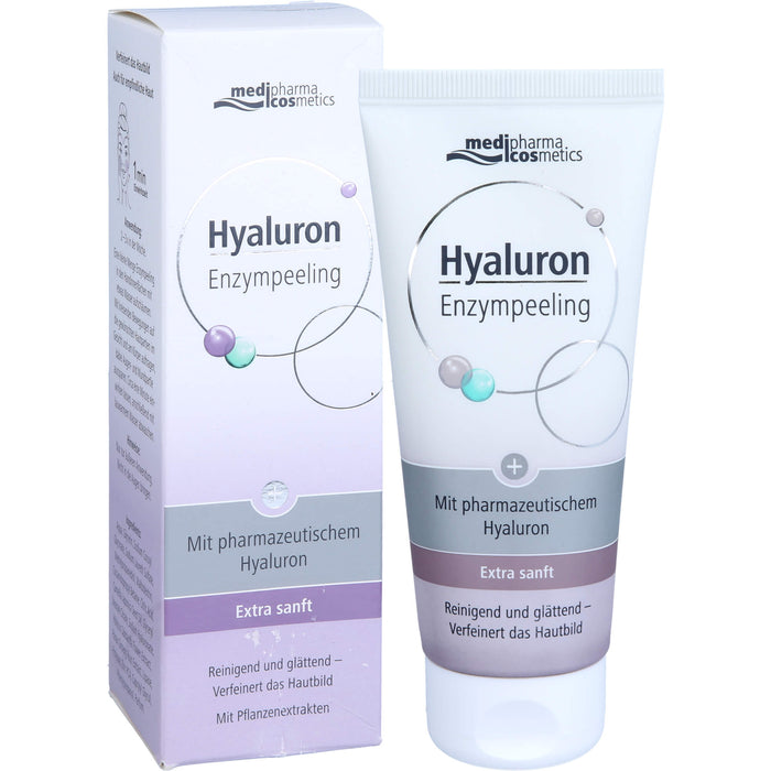 medipharma cosmetics Hyaluron Enzympeeling reinigend und glättend, 100 ml Crème