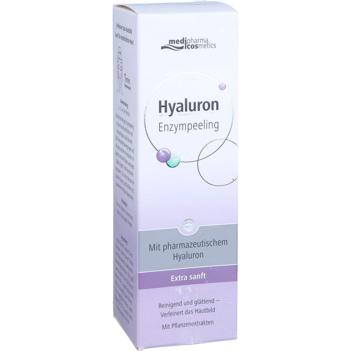 medipharma cosmetics Hyaluron Enzympeeling reinigend und glättend, 100 ml Cream