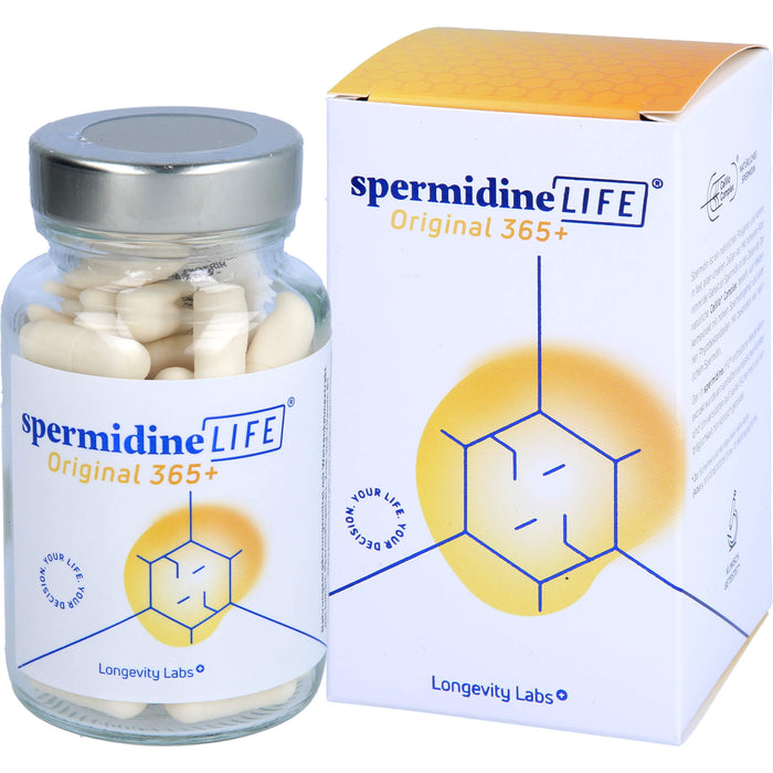 SpermidineLIFE Original 365+ Kapseln zur Unterstützung der körpereigenen Zellerneuerung, 60 pcs. Capsules