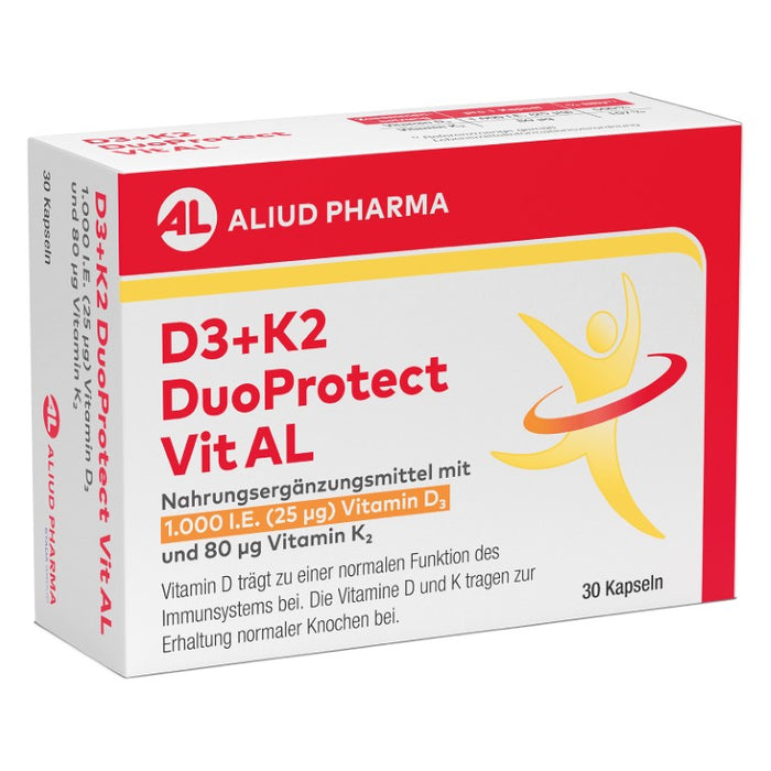 D3+K2 DuoProtect Vit AL 1000 I.E./80 ug Kapseln, 30 pc Capsules