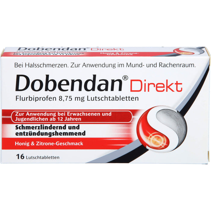 Dobendan Direkt Lutschtabletten schmerzlindernd und entzündungshemmend, 16 pc Tablettes