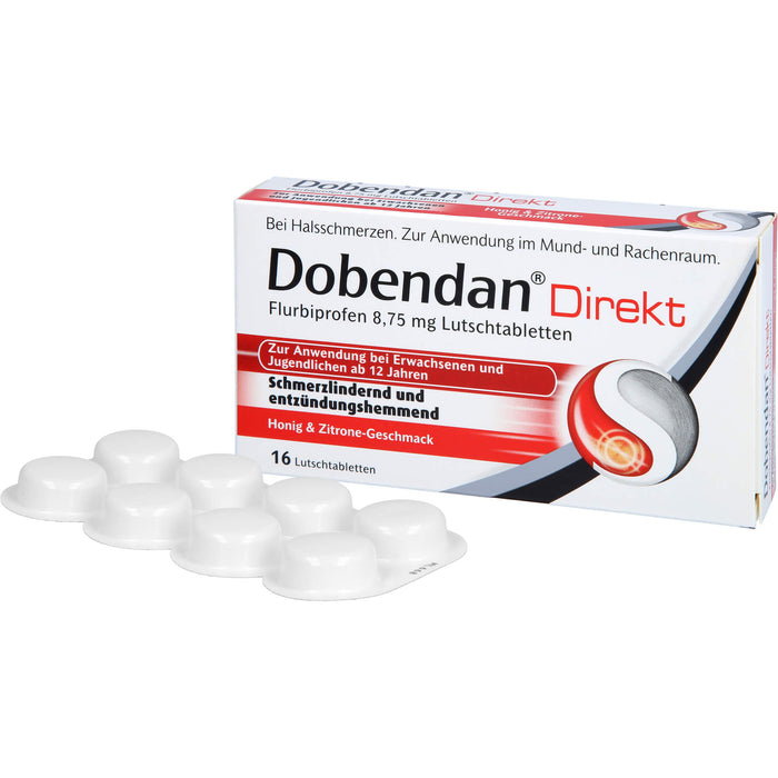 Dobendan Direkt Lutschtabletten schmerzlindernd und entzündungshemmend, 16 St. Tabletten