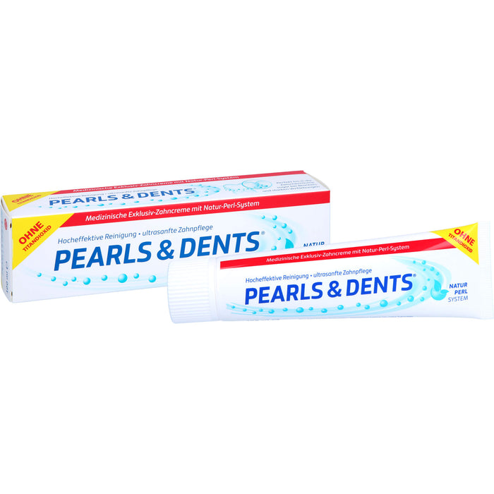 PEARLS & DENTS Exklusiv-Zahncreme ohne Titandioxid, 100 ml Dentifrice