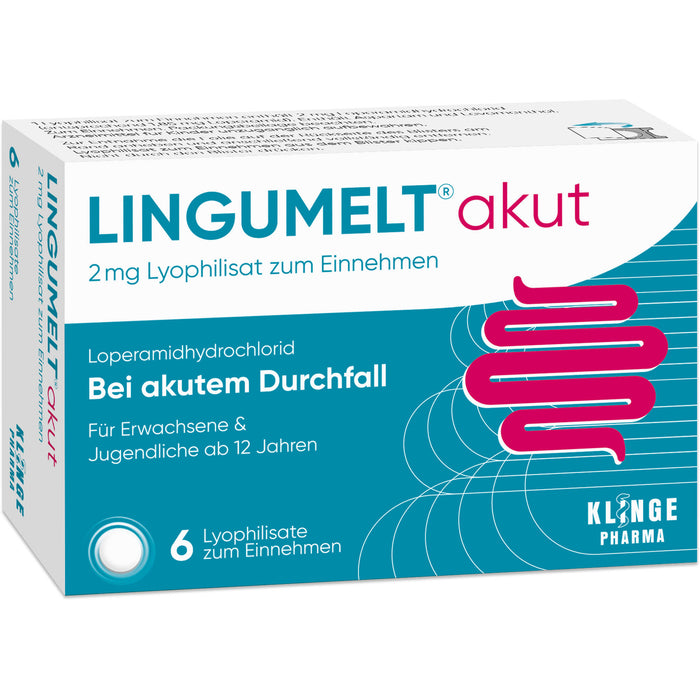 LINGUMELT akut 2 mg Lyophilisat zum Einnehmen, 6 pc Tablettes