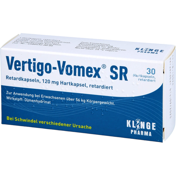 Vertigo-Vomex SR Retardkapseln 120 mg Hartkapsel, retardiert, 30 St REK