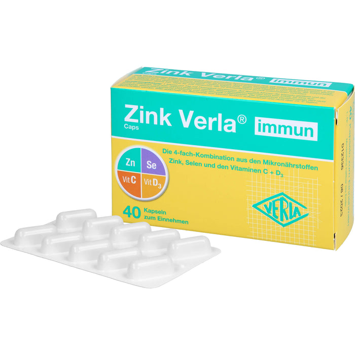 Zink Verla immun Caps, 40 St KAP