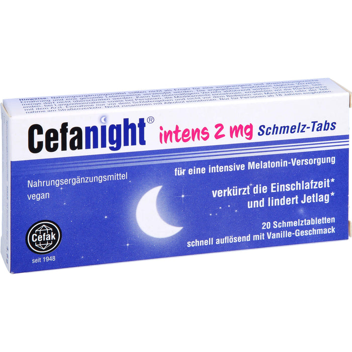 Cefanight intens 2 mg Schmelz-Tabs, 20 St SMT