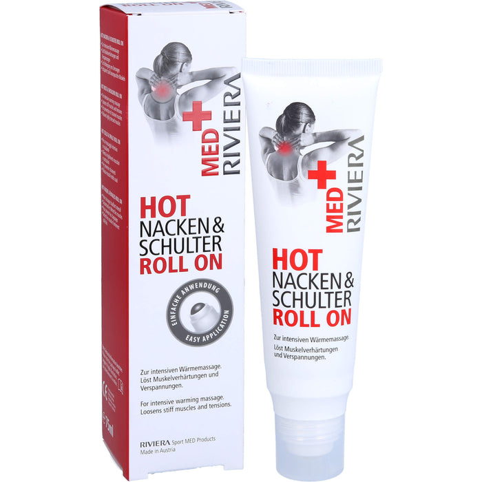 RIVIERA Med+ Hot Nacken & Schulter Roll on, 75 ml GEL