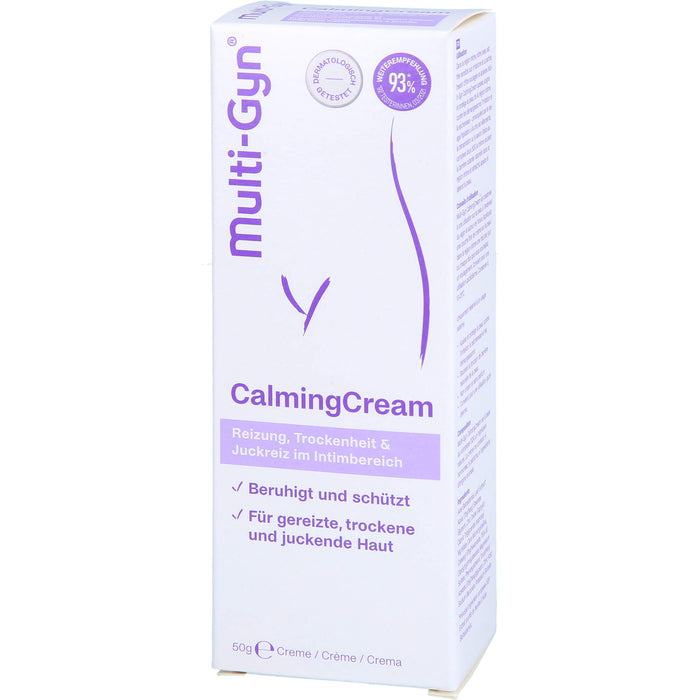 Multi-Gyn CalmingCream bei Reizung, Trockenheit und Juckreiz im Intimbereich, 50 g Crème